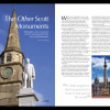 Opening spread of feature on The Other Scott Monuments.