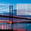 Opening spread of article on 50th anniversary of opening of Forth Road Bridge.