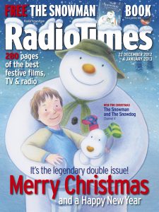 2012 Christmas/New Year Double Issue of Radio Times, featuring "The Snowman".